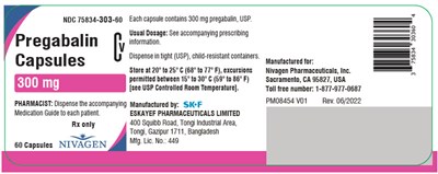 PRINCIPAL DISPLAY PANEL - 300 mg Capsule Bottle Label - pregabalin 21