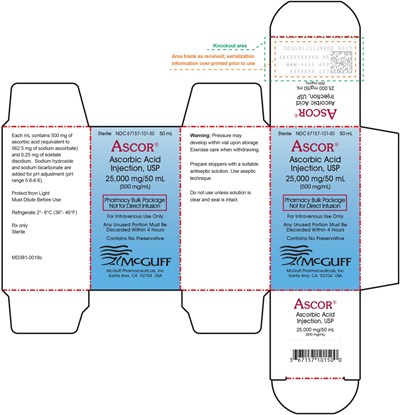 Ascor Vial Carton Label