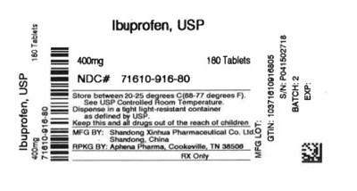 Label (71610 0916 80)