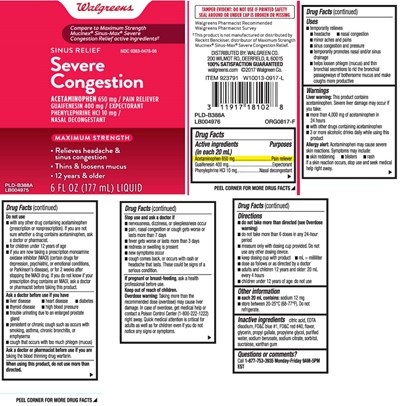 mucus-relief-sinus-max-severe-congestion-liquid-1.jpg Acetaminophen 650 mg, Guaifenesin 400 mg, Phenylephrine HCI 10 mg - mucus relief sinus max severe congestion liquid 1