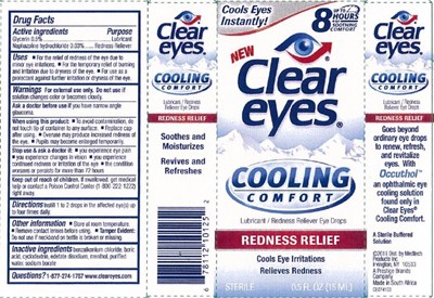 Principal Display Panelnew Clear Eyes® Cooling Comfortredness Reliefsterile 0.5 Fl Oz (15 mL) (Clear Eyes Cooling Redness Relief 01)
