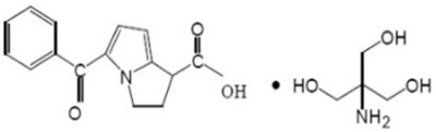 ketorolac tromethamine structural formula - structure001