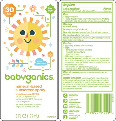 Principal Display Panel - 177 mL Bottle Label - babyganics 01
