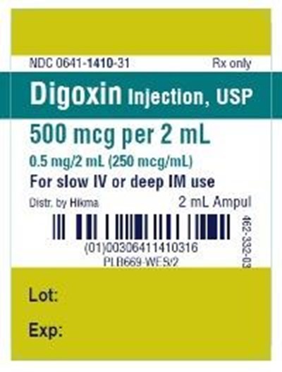 West-Ward logo - digoxin injection usp 2