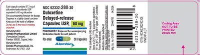 30 Capsules (Duloxetine 60 mg)