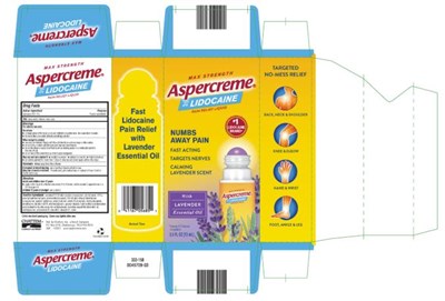 Principal Display Panelmax Strengthaspercremewith 4% Lidocaineinfused With Essential Oillavender2.5 Fl Oz (73 mL) (Aspercreme With Lidocaine No Mess Lavender 01)