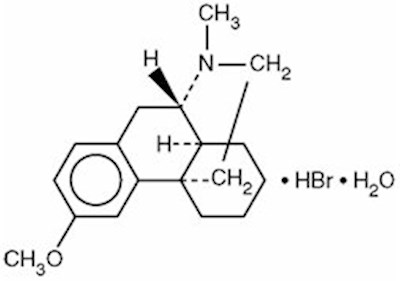 This Is An Image Of The Structural Formula Of Dextromethorphan (Prometh Dm Os 1)