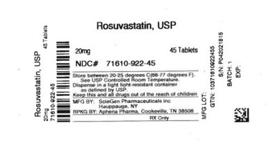 Label (71610 0922 45)