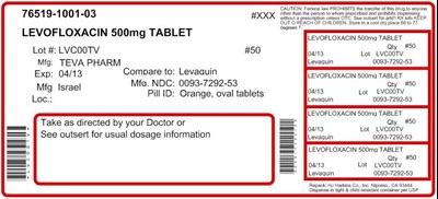 Levofloxacin Tablets 500 mg 50s Label (6c42740c 8814 4fb6 A61c 0d1a1768b713 05)