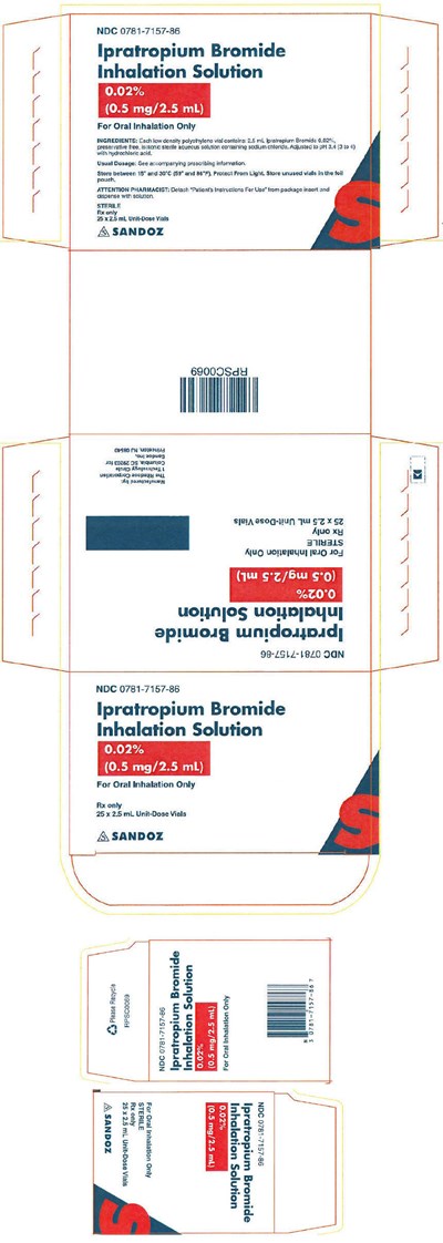 ipratropium-05.jpg PRINCIPAL DISPLAY PANEL - 25 Ampule Carton - ipratropium 05