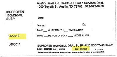 ibuprofen-01.jpg PRINCIPAL DISPLAY PANEL - 100 MG/5 ML Bottle Label - ibuprofen 01