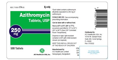Principal Display Panel (250 mg Tabl)