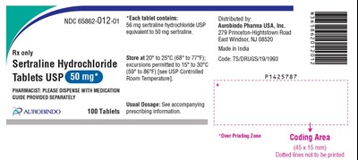 sertraline-fig2.jpg PACKAGE LABEL-PRINCIPAL DISPLAY PANEL - 50 mg (100 Tablets Bottle) - sertraline fig2
