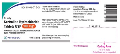 sertraline-fig3.jpg PACKAGE LABEL-PRINCIPAL DISPLAY PANEL - 100 mg (100 Tablets Bottle) - sertraline fig3