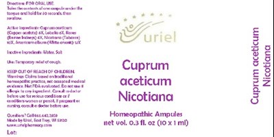 Cuprumaceticumnicotianaampules
