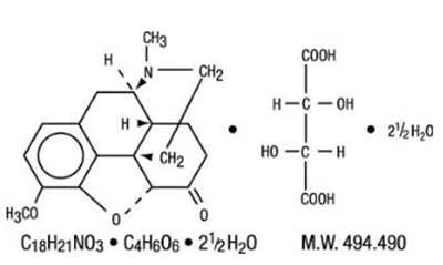 Hydrocodone Bitartrate- Struct (Structure 1)