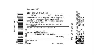 Bottle Label 500 mg - 71610 0560 53