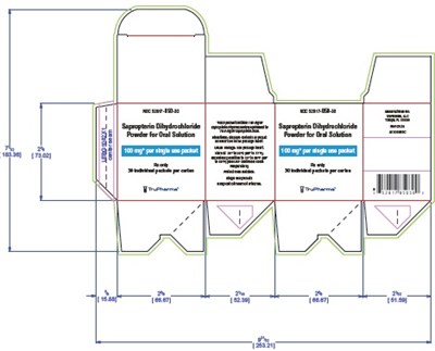 image description - sapropterin dihydrochloride 100mg carton label