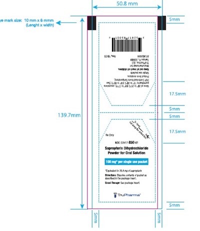 Image Description (Sapropterin Dihydrochloride 100mg Container Label)