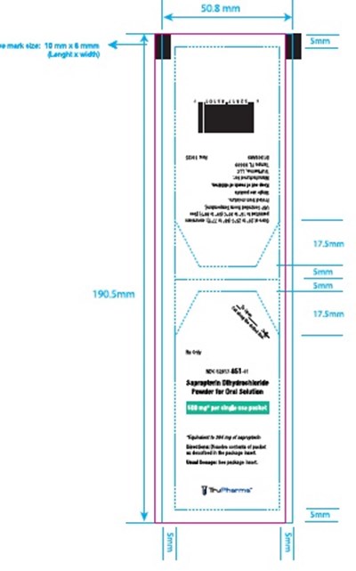 Image Description (Sapropterin Dihydrochloride 500mg Container Label)