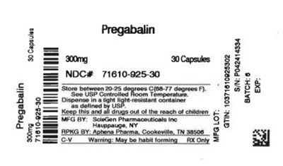 Label (71610 0925 30)