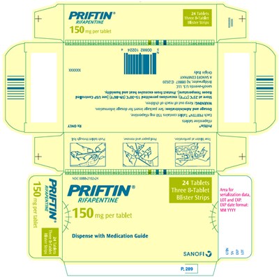 priftin-02.jpg PRINCIPAL DISPLAY PANEL - 150 mg Tablet Blister Pack - priftin 02