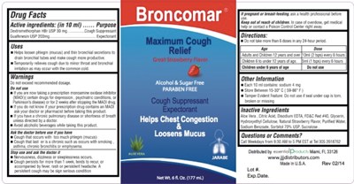 Broncomar Maximun Cough Label (70242 103)