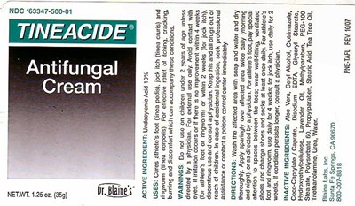 1.25 Ounce Label (Blaine Tineacide Antifungal Cr)
