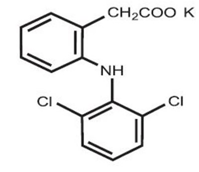 Image Description (Diclofenac Potassium Caps Structure)