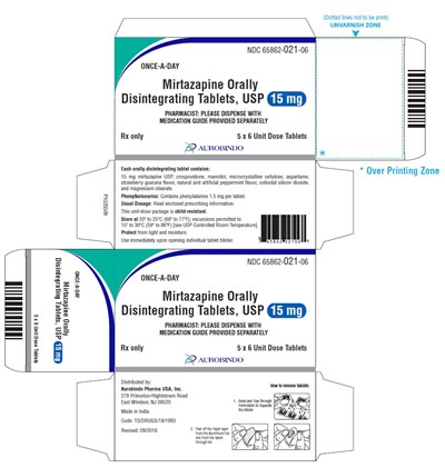 mirtazapine-fig2.jpg PACKAGE LABEL-PRINCIPAL DISPLAY PANEL – 15 mg Blister Carton (5 x 6 Unit-dose) - mirtazapine fig2