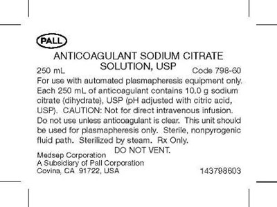 Sodium Citrate Bag Text (143798603bag)