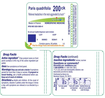 Label (Paris Quadrifolia 200ck Label)
