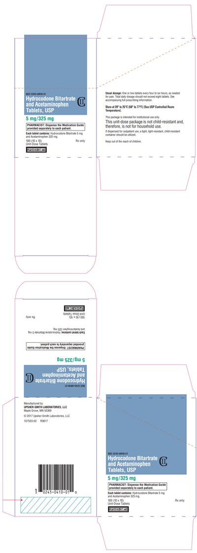 hydrocodone-03.jpg PRINCIPAL DISPLAY PANEL - 5 mg/325 mg Tablet Blister Pack Carton - hydrocodone 03
