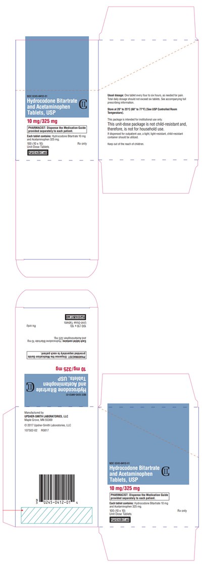 Principal Display Panel (10 mg/325 mg Tablet Blister Pack Carton)