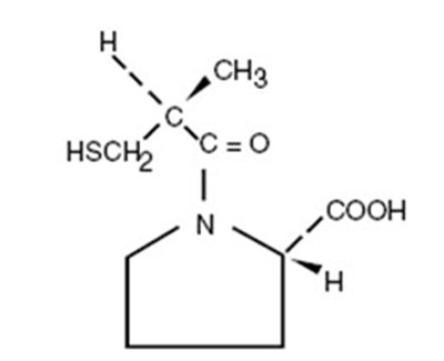 Structural Formula (Captopril Tablets 1)