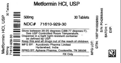 Label - 71610 0929 30