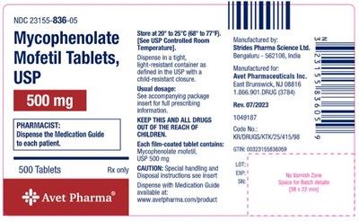 Tablets (500s count)
