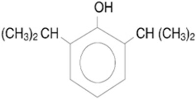 Chemical Structure - propofol 01