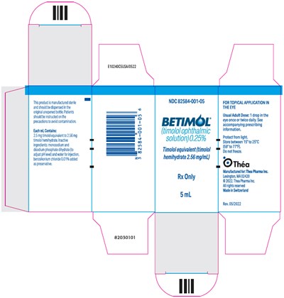 betimol-02.jpg PRINCIPAL DISPLAY PANEL - 5 mL Bottle Carton - betimol 02