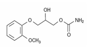 methocarbamol-str.jpg Chemical Structure - methocarbamol str