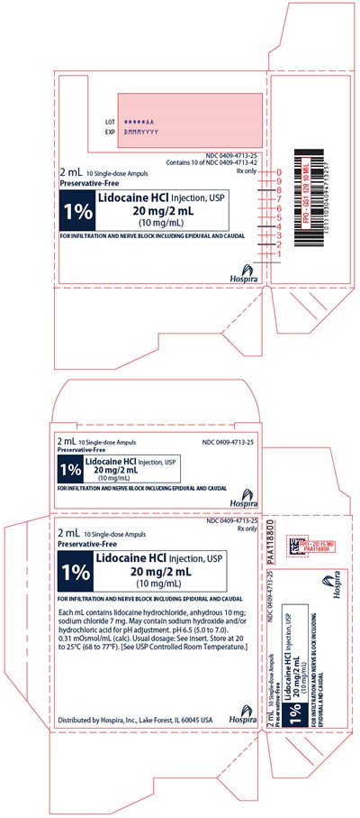 lidocaine-05.jpg PRINCIPAL DISPLAY PANEL - 2 mL Ampule Carton - lidocaine 05