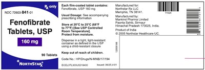 Fenofibrate Tablets 160 mg Bottle Label (14f18477 A8d7 4aea 82cb F0100e6c24a5 03)
