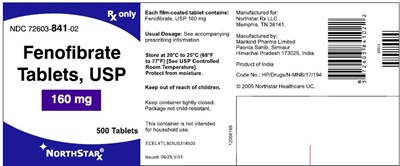 Fenofibrate Tablets 160 mg Bottle Label (14f18477 A8d7 4aea 82cb F0100e6c24a5 04)
