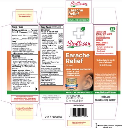 similasan-earache-relief-01.jpg PRINCIPAL DISPLAY PANELNDC 59262-271-11SimilasanEarache ReliefEar Drops10 ml/ 0.33 fl oz - similasan earache relief 01