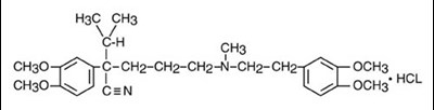 Verapamil Structure (Tarka Tabs Verapamil Strctr)