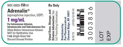 Adrenalin 1 mL Vial Label (Image 2)