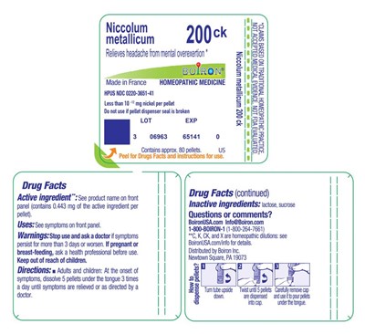 Label (Niccolum Metallicum 200ck Label)