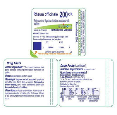 Label (Rheum Officinale 200ck Label)