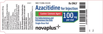 Principal Display Panel – Azacitidine For Injection 100 mg Vial Label (Aza06 0000 03)