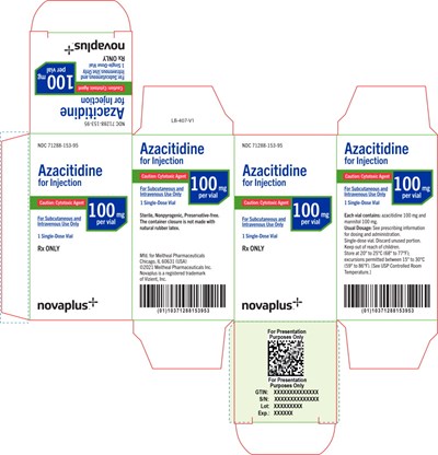 Principal Display Panel – Azacitidine For Injection 100 mg Carton (Aza06 0000 04)
